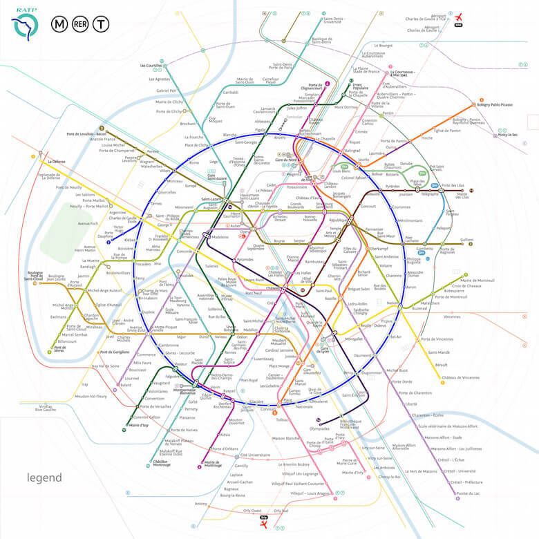 Paris Metro Map – The Redesign