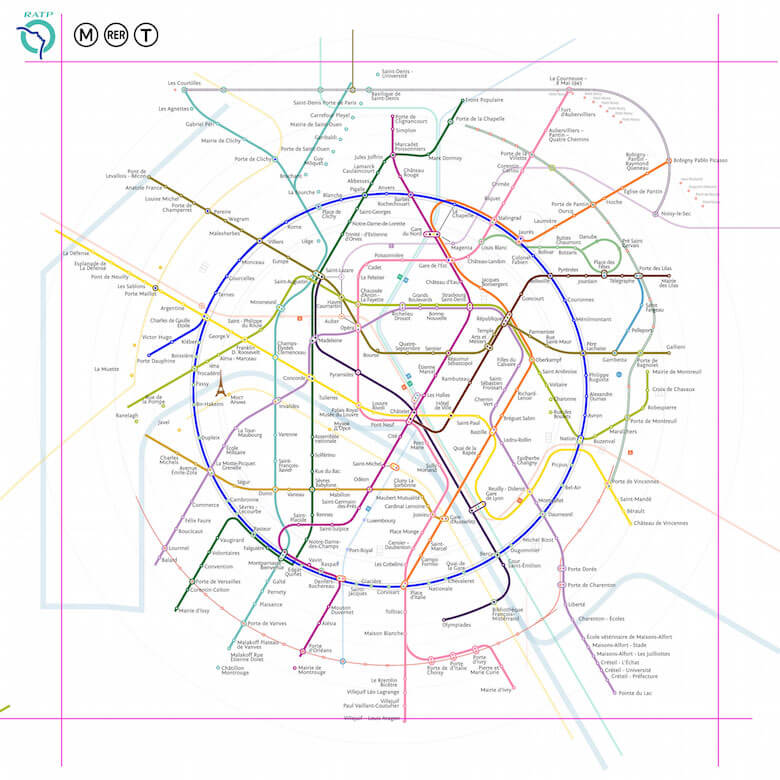 Paris Metro Map – The Redesign
